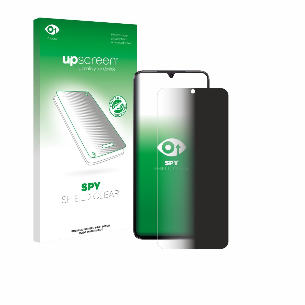 upscreen - privacy screenprotector voor Cubot A40 - Folie Beschermfolie Blauwlichtfilter