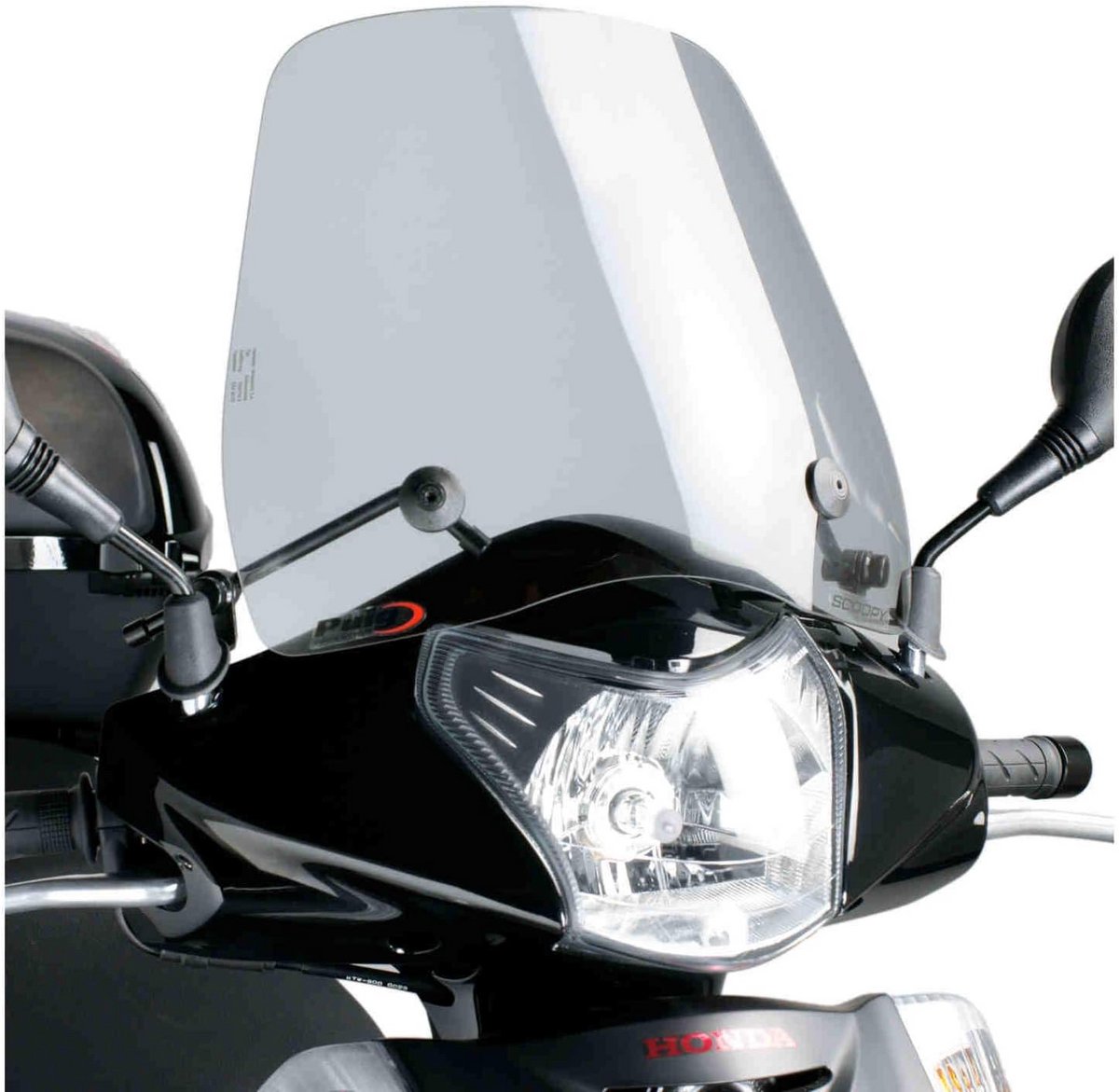 Verhoogde Windscherm Smoke Geschikt voor Honda Scoopy SH 125 & 150 (2007-2010) en SH300i