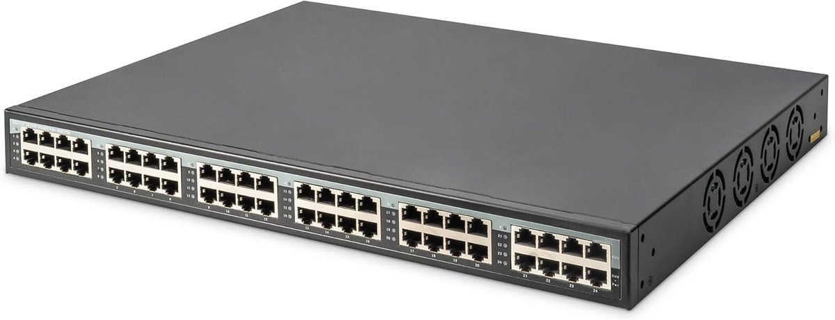 Gigabit PoE+ Injector voor Rackmontage - 24 Poorten - 370W Totaal