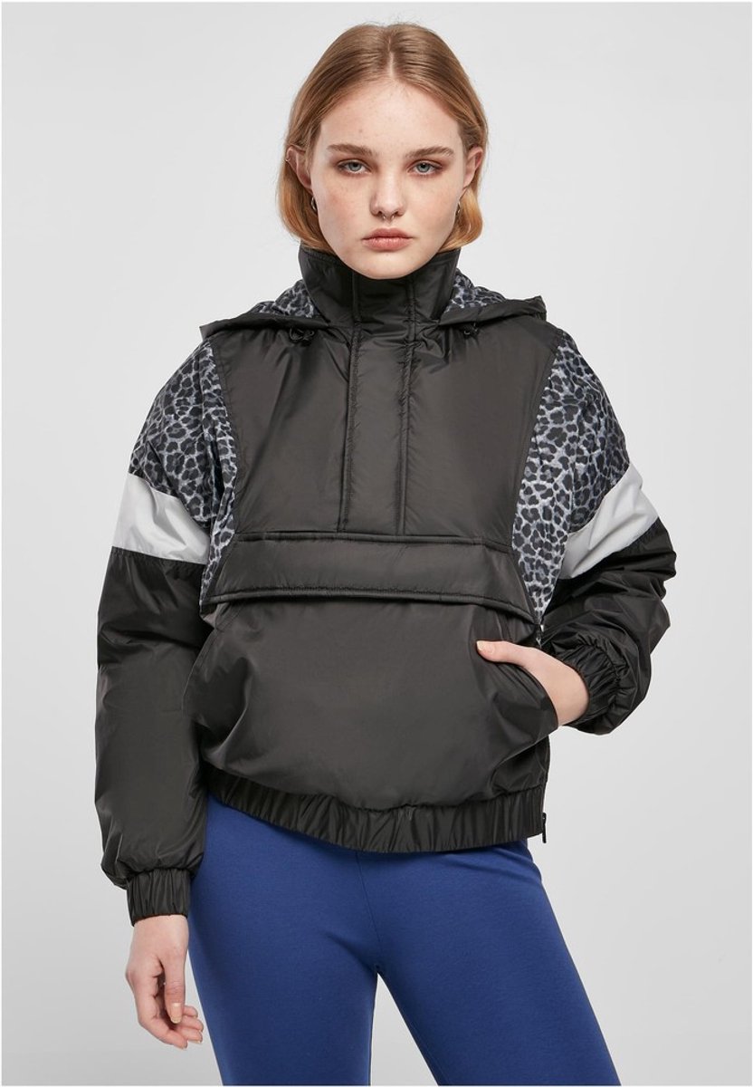 Urban Classics AOP Mixed Pullover Jas S Grijs