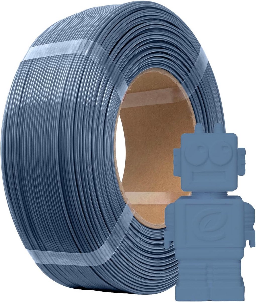 Spoolloos PLA Filament 1.75mm Grijs 1kg voor 3D Printer, Hoge Nauwkeurigheid