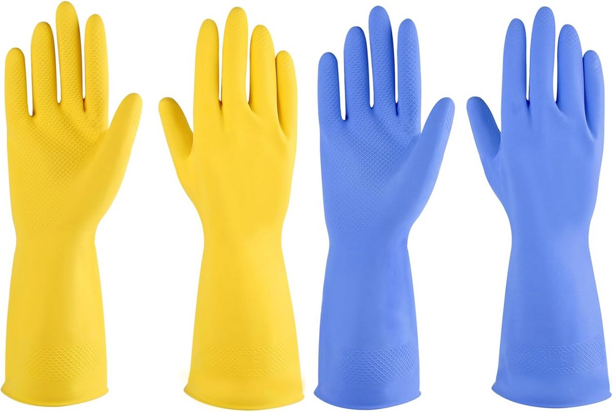 Washing Off Rubber Handschoenen 2 Paar Keuken Schoonmaken