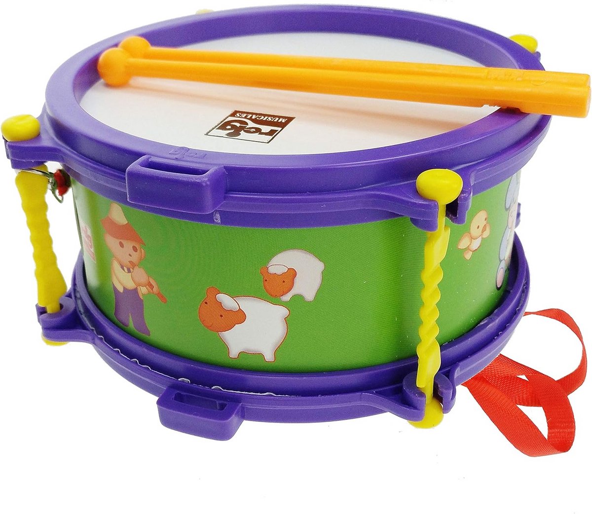 Kinder Trommel 20 cm met Draagtas en Stokken