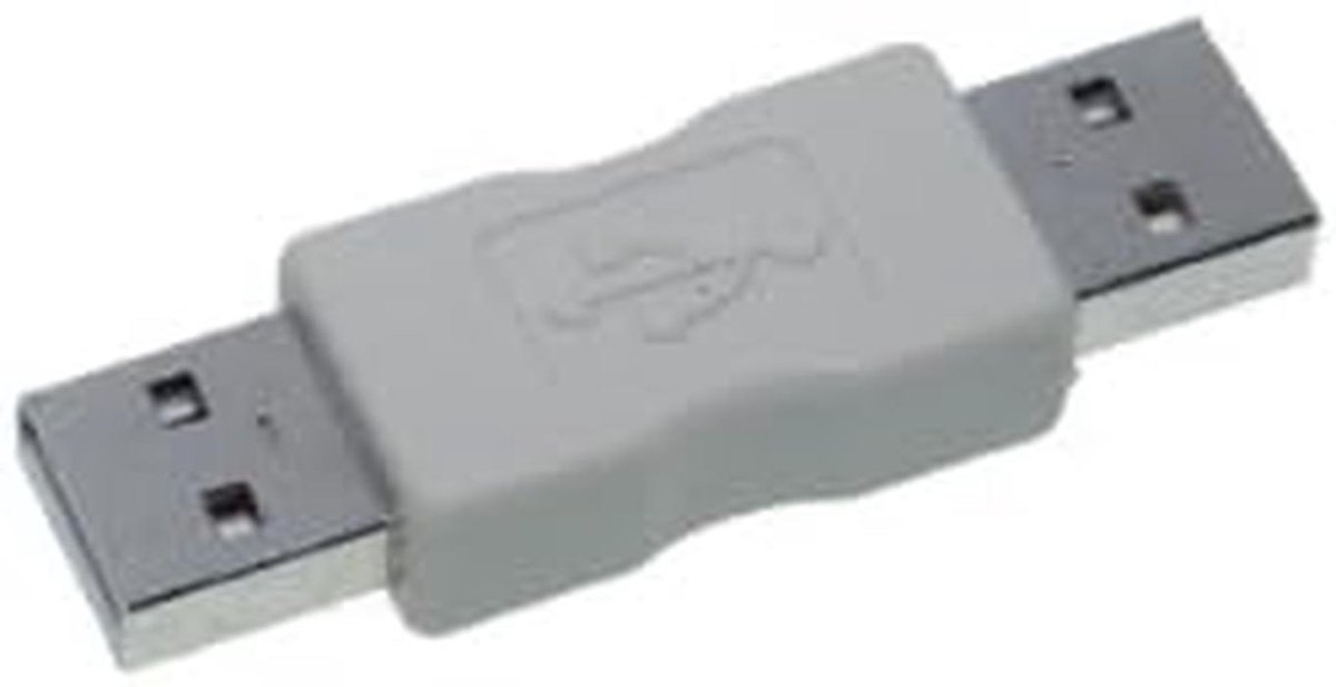USB 2.0 Verloopstekker A-Stekker naar A-Stekker Zwart