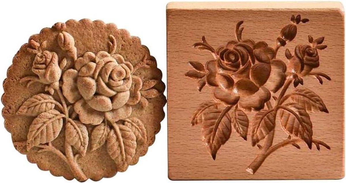 Koekjesvorm voor peperkoek, embossing houten bakvorm, chocolade mallen.