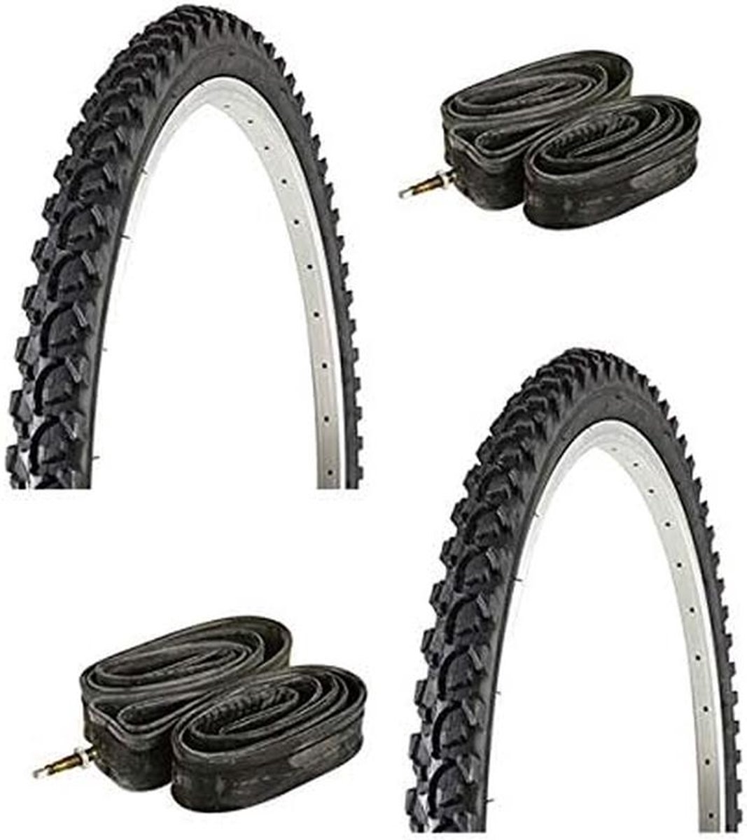 2x Mountainbike Banden 24 x 1.95 - Stevige Buitenbanden voor Fiets