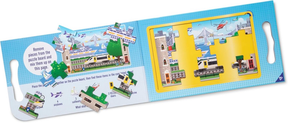 Magnetische Puzzels voor Onderweg - 2x 15 Stukken Voertuigen Speelgoed voor Kinderen