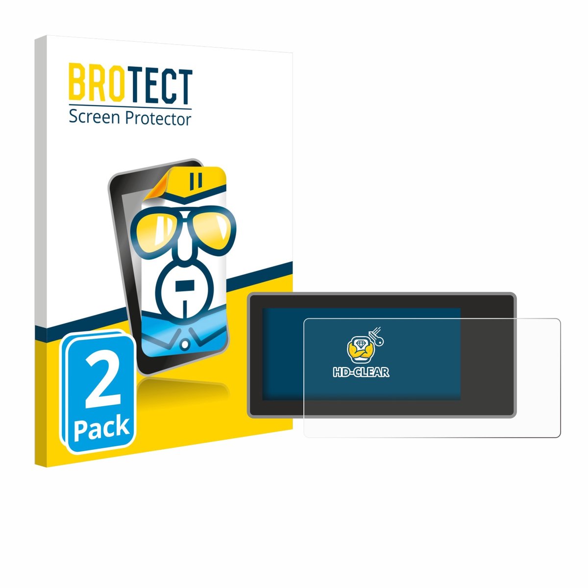 BROTECT - Screenprotector voor Acta Berg Radio - Folie Beschermfolie transparant 2 Stuks