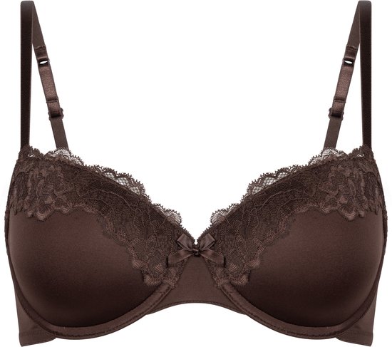 Soutien-gorge préformé Hunkemöller Lace & Shine Marron