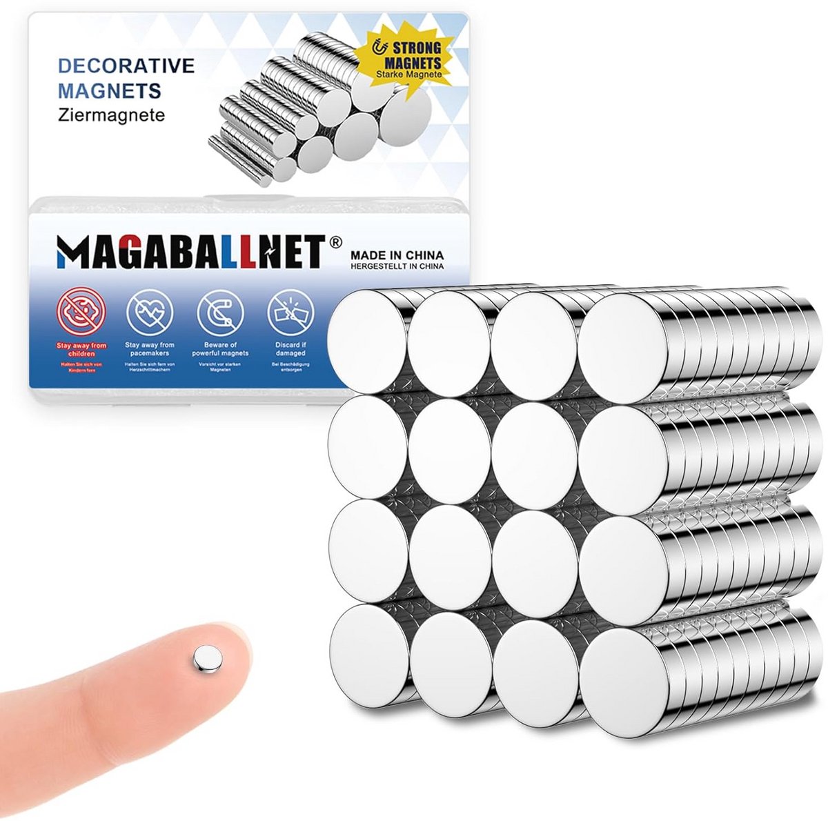 100 Sterke Mini Neodymium Magneten 4x1mm voor Koelkast en Knutselen