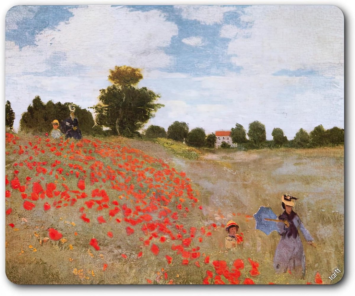 Muismat met schilderij van Claude Monet Poppies 1873