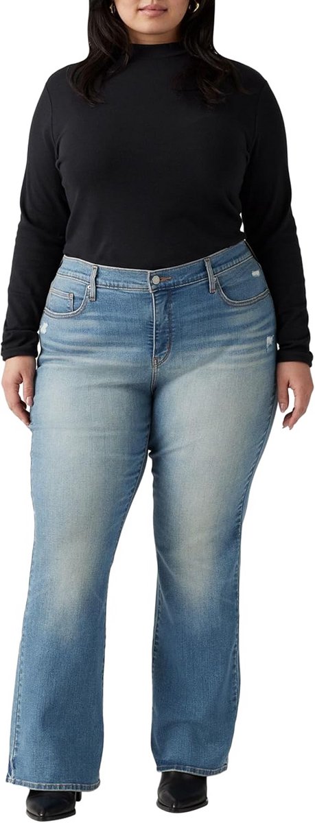 Dames Jeans Plus Size Bootcut - Vormgevend Model