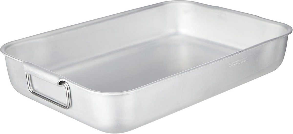 Ovenroosterpan Rechthoekig Hoog voor Oven en Gasfornuis - Aluminium