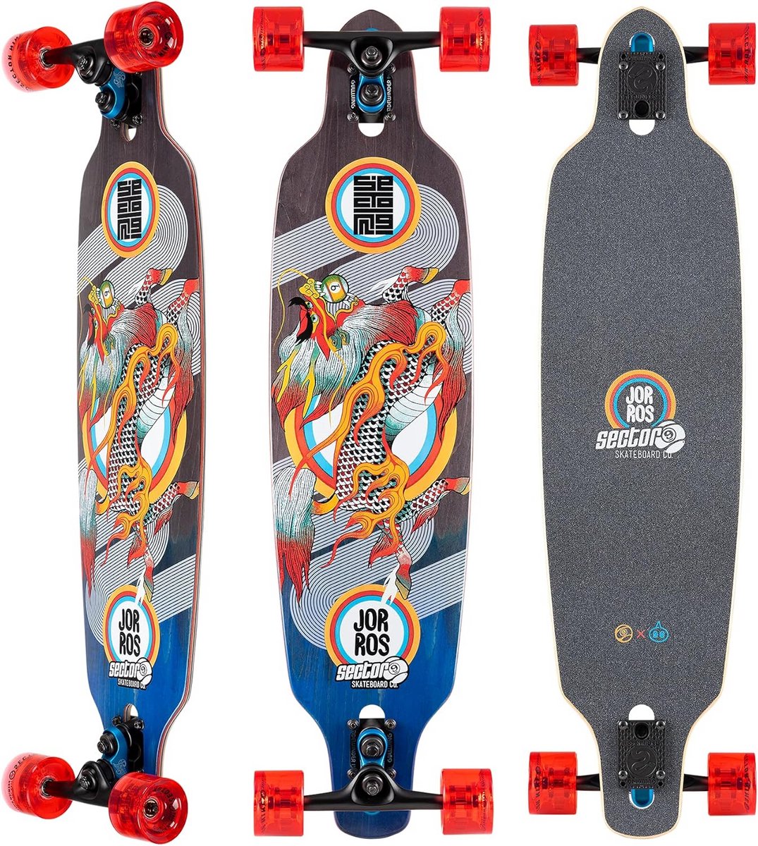Lange Longboard Drop Through 36 Inch - Snel en Stabiel Skateboard