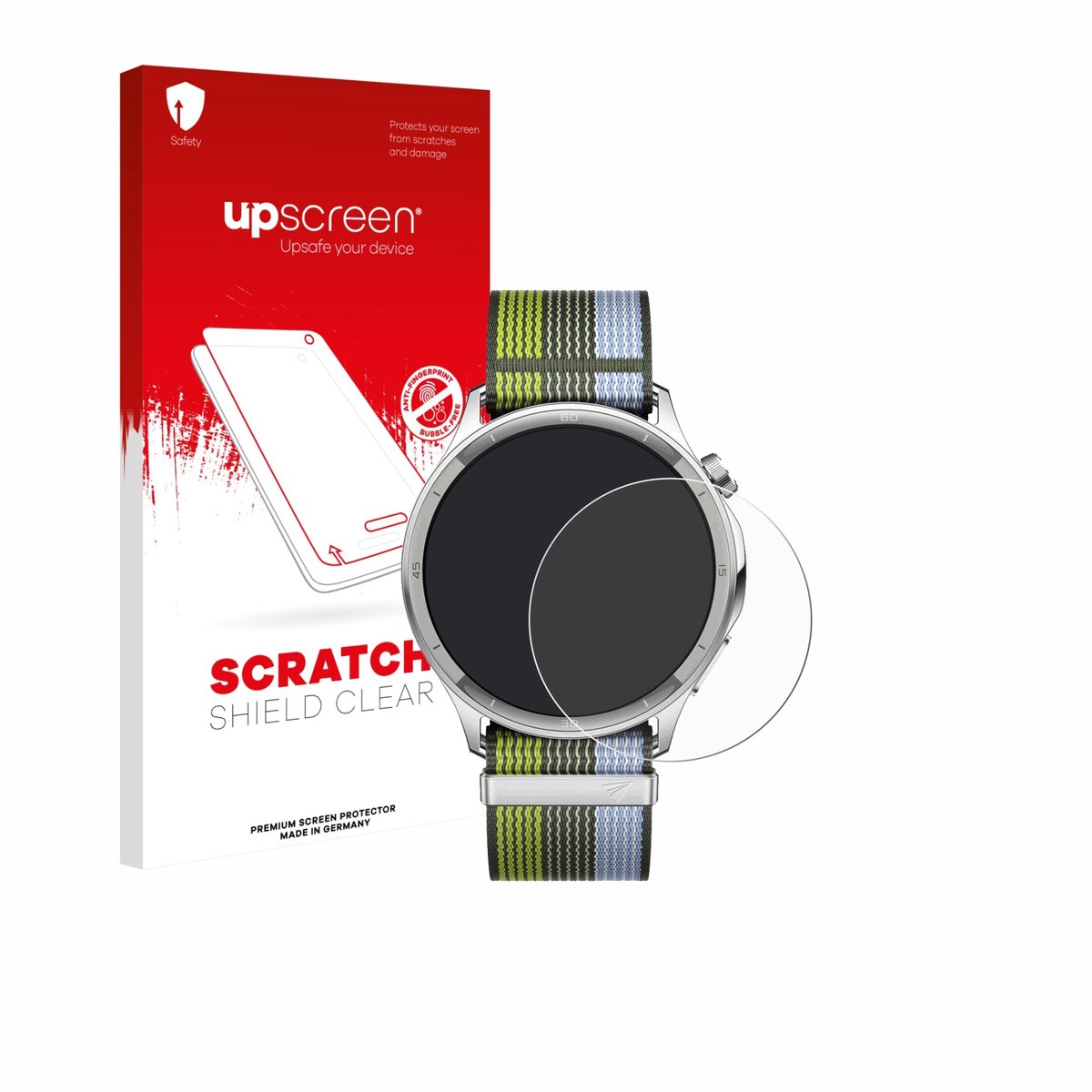 upscreen - Screenprotector voor Oppo Watch S - Folie Beschermfolie transparant