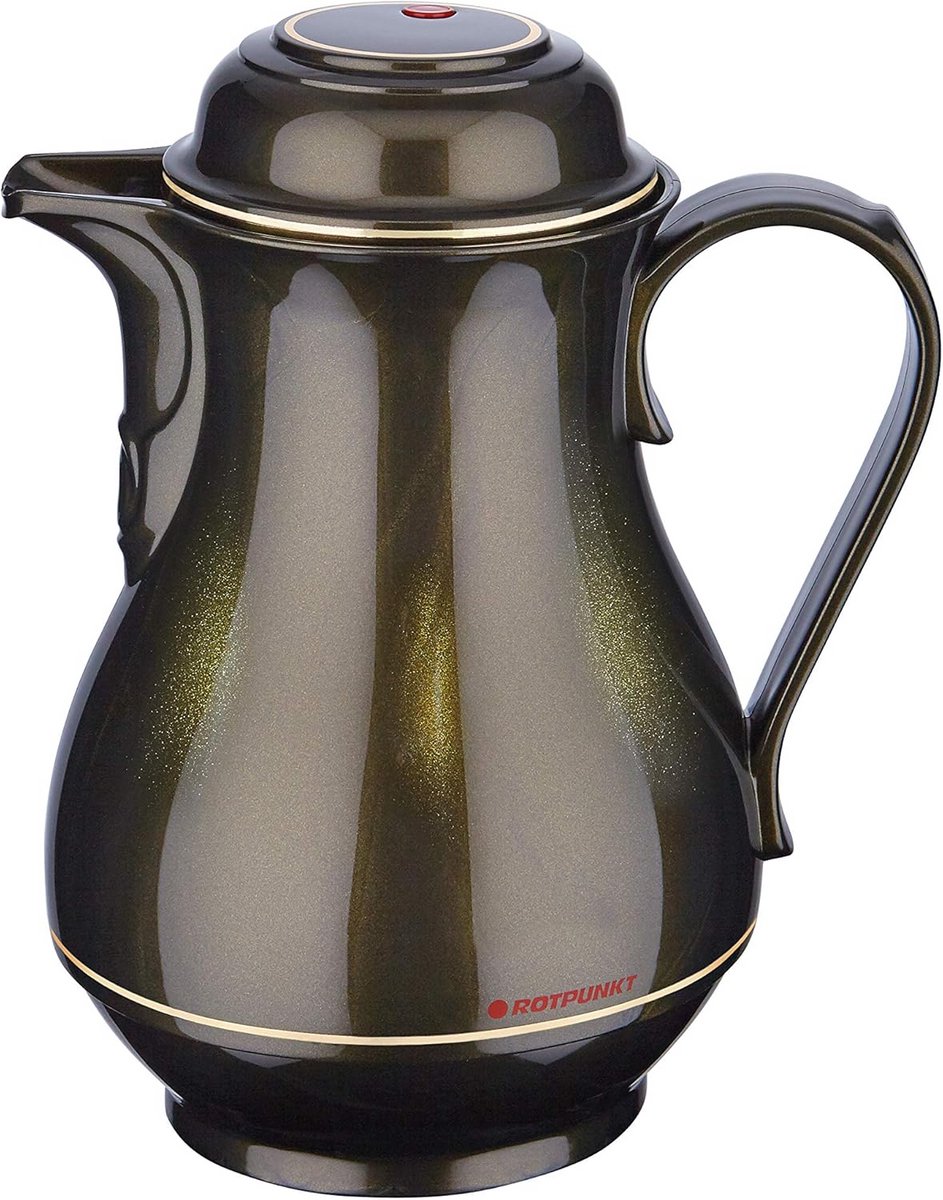 Klassieke Thermoskan met Glazen Inzetstuk 1,0 Liter