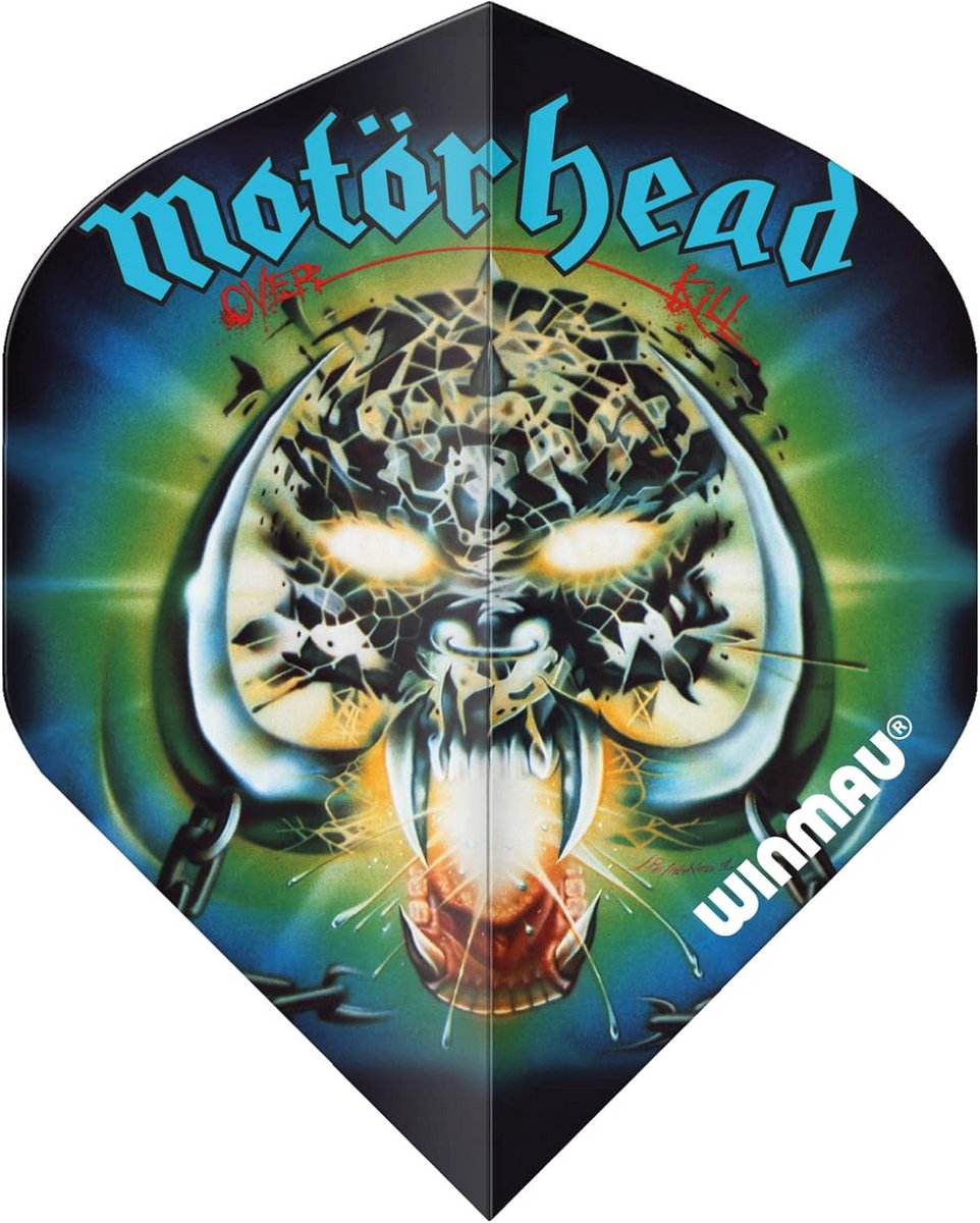Dartpijlen Flights Motorhead Overkill Rock Legends Set - 3 Stuks