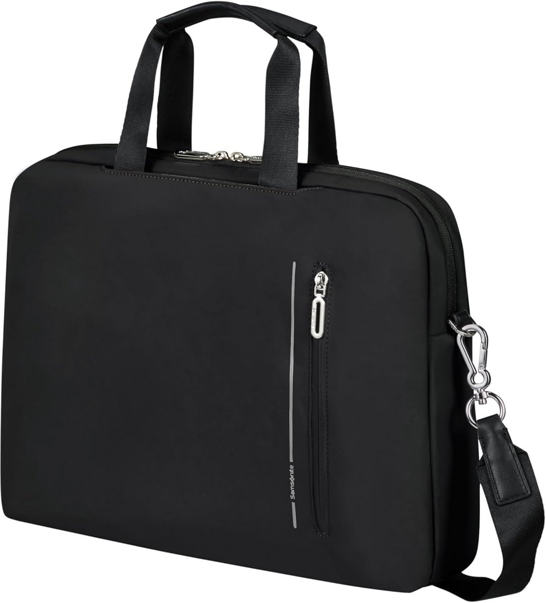 Laptoptas 15,6 inch voor dames, 40 cm, 10,5 liter, zwart