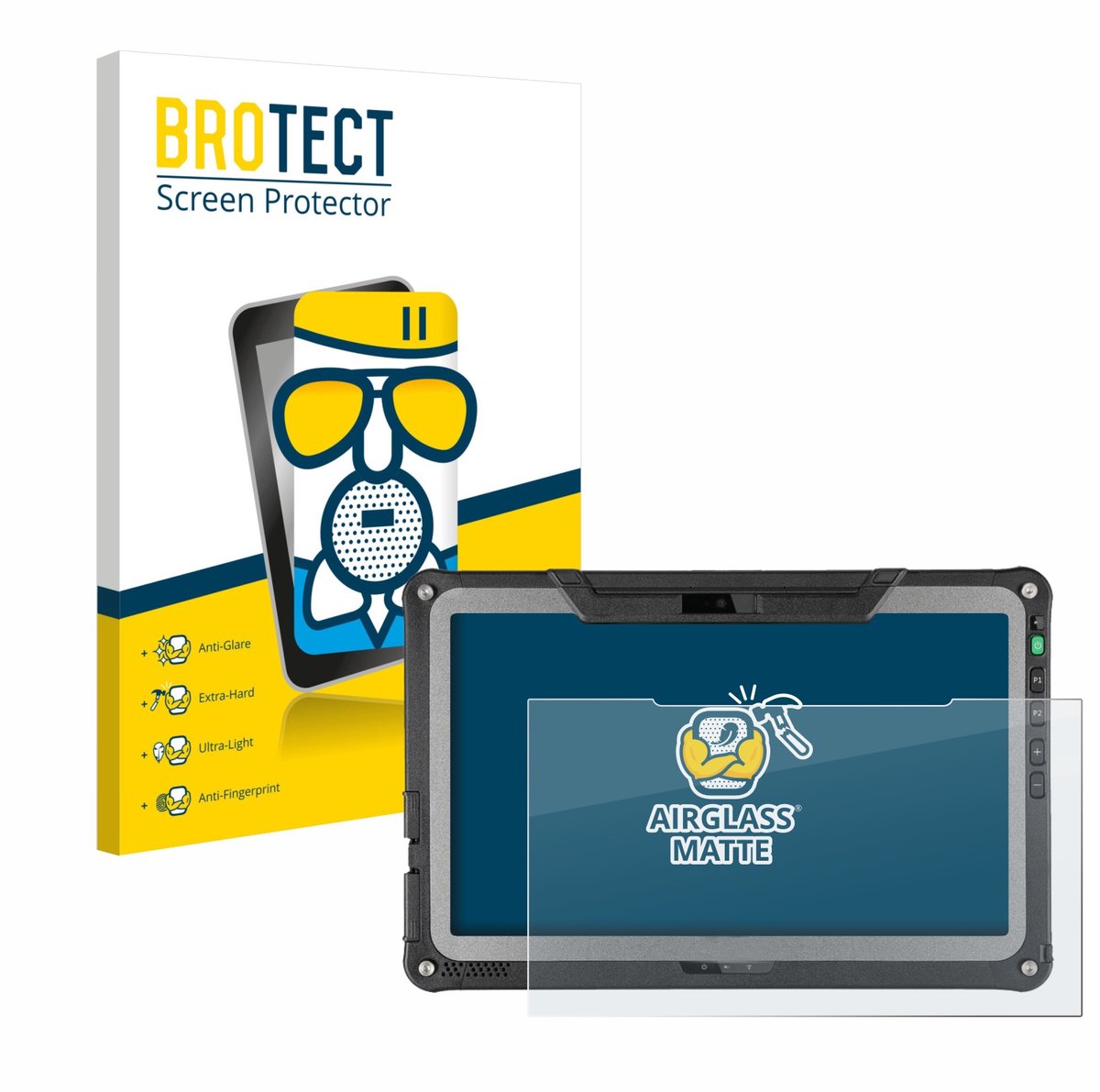 BROTECT - Screenprotector voor Getac F110 G7 - Folie Beschermfolie Beschermglas matte
