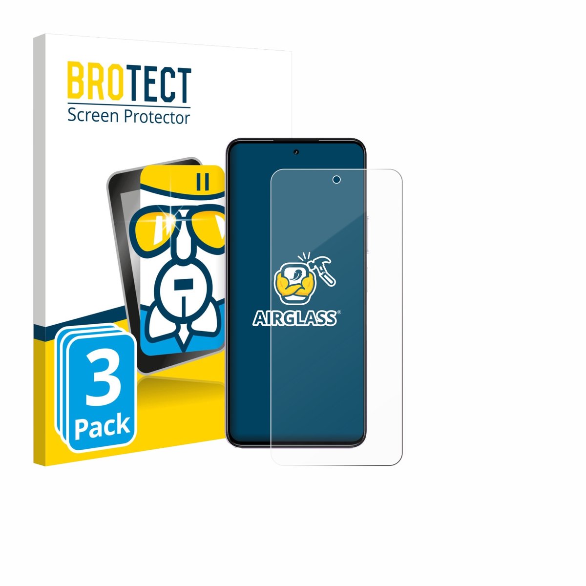 Screenprotector 3 Stuks voor realme P4x Beschermglas transparant
