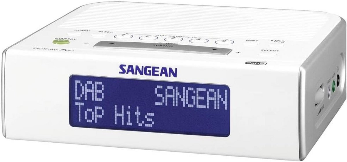 Compacte DAB+ en FM RDS Wekkerradio met Automatische Tijdssynchronisatie
