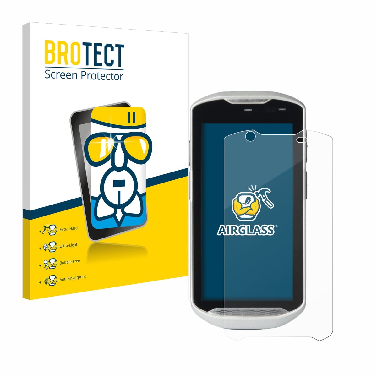 Screenprotector voor Zebra TC52-HC Beschermglas transparant