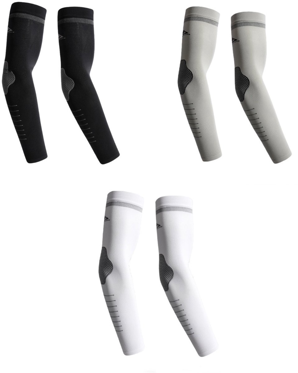 3 Paar UV Beschermende Armstukken – Elastisch Mouwen voor Fietsen en Outdoor Sport – One Size, Ademend, Unisex - Multi Kleuren 01