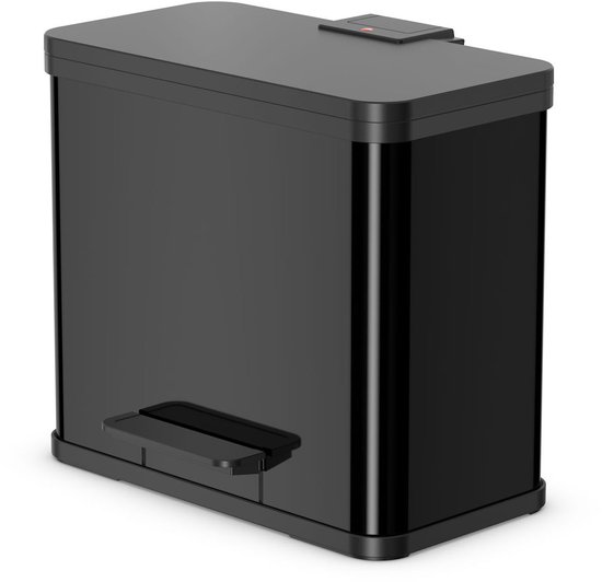 Hailo Öko Trio Plus Prullenbak - 3 x 9L - Zwart