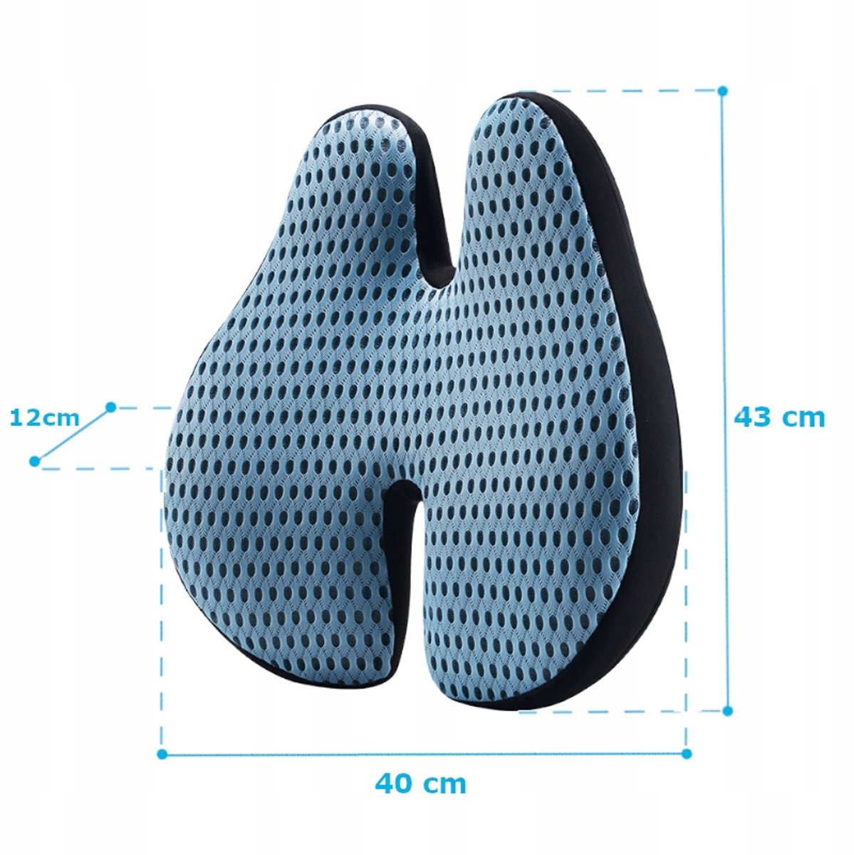 Medi Sleep - Lendekussen - Autostoel - Ergonomisch - Blauw