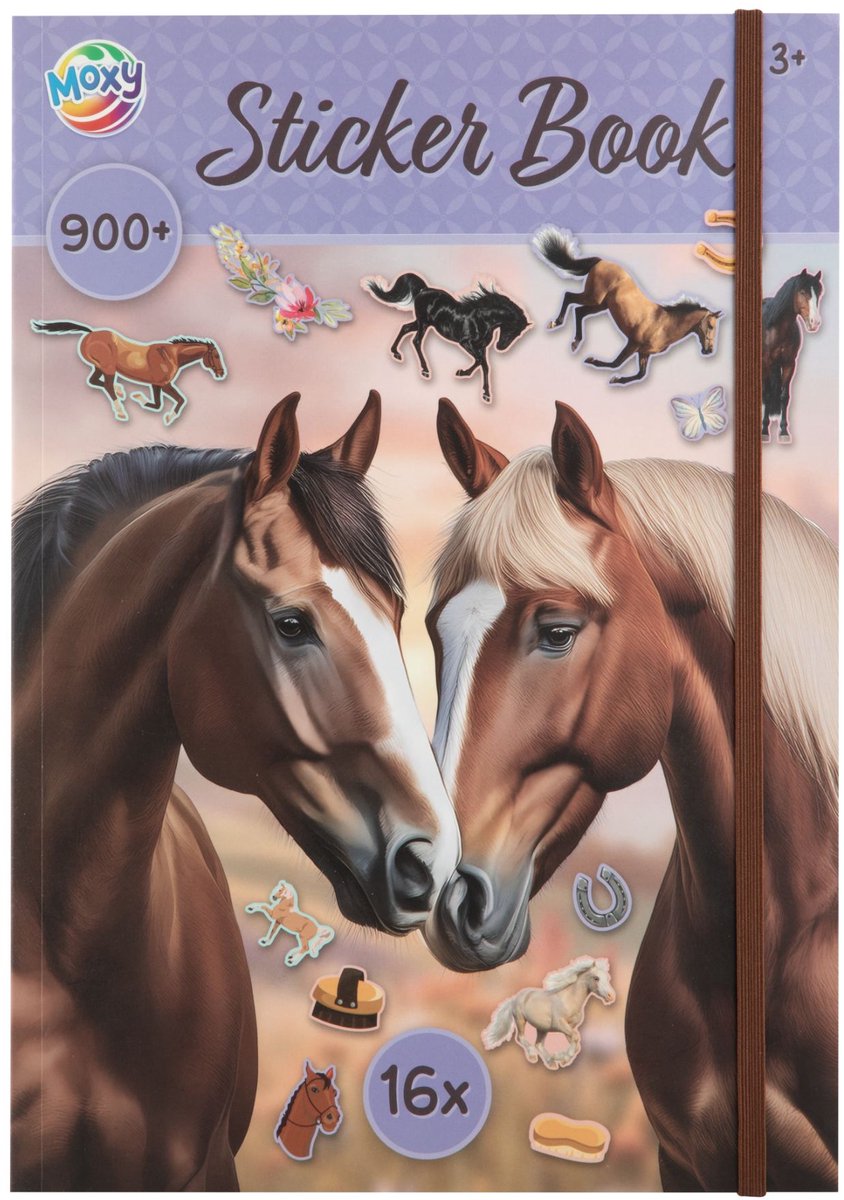 Stickerboek A4 Horse collection 16 pagina's en 900 + stickers