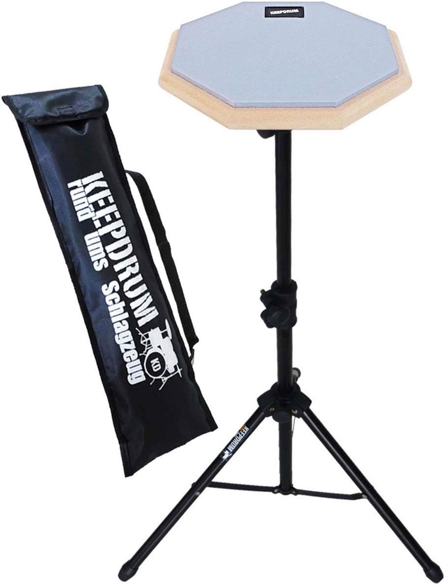 Oefenpad Drumstel - Drum Pad - Technisch Oefenen - Realistisch Rebound Gevoel - 8 Inch - Grijs