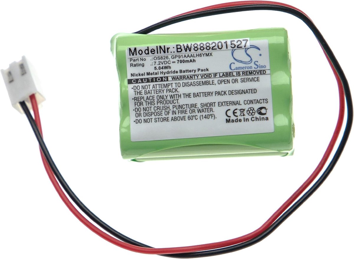 Batterij Vervanging - Accu Vervangend - Alarmsysteem Stroom - Hoge Capaciteit - 72V 700mAh