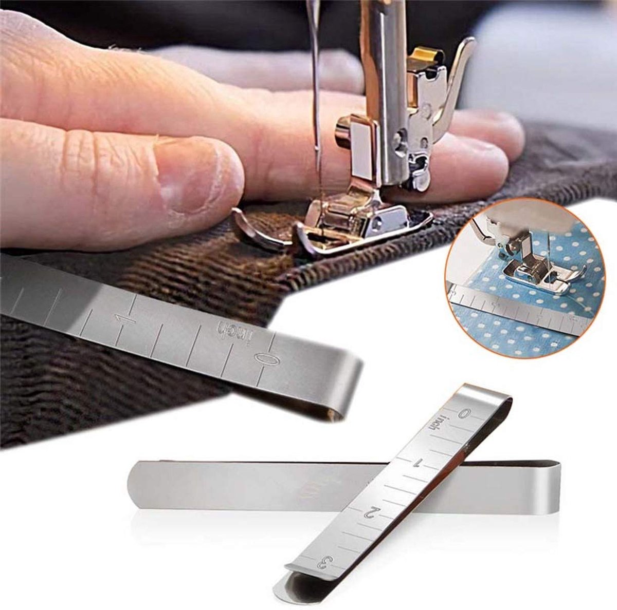 Quilting Clips - Naaisets - Zomen Strijkken - Roestvrij Staal - 3 Inch Liniaal