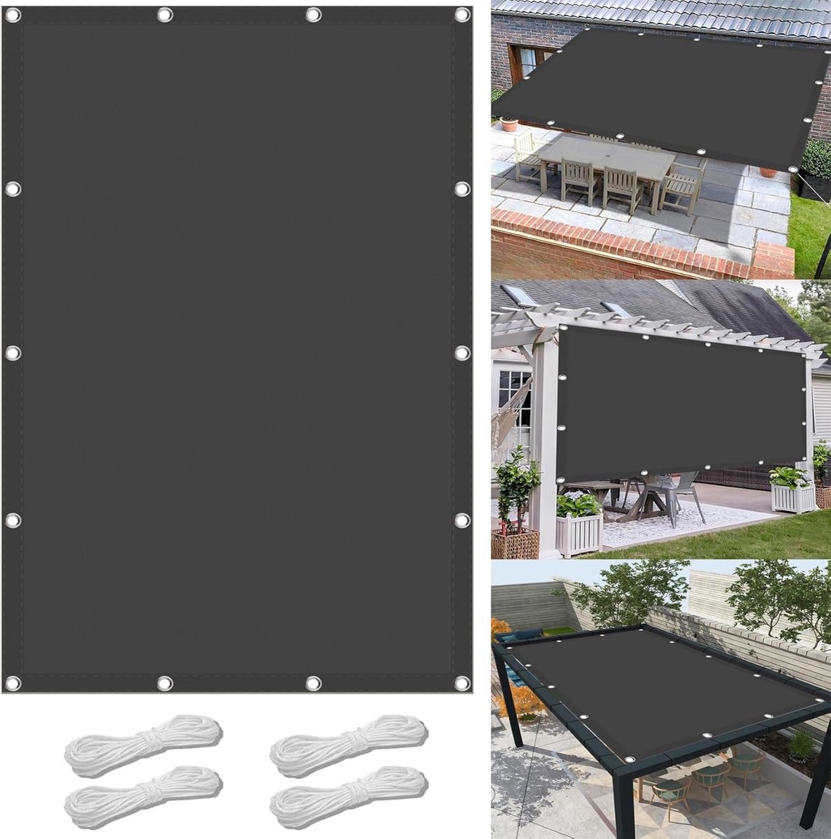 Schaduwdoek Vierkant - Zonnescherm Zeil - Buiten Creëren - Waterdicht Uv-Bescherming - 120