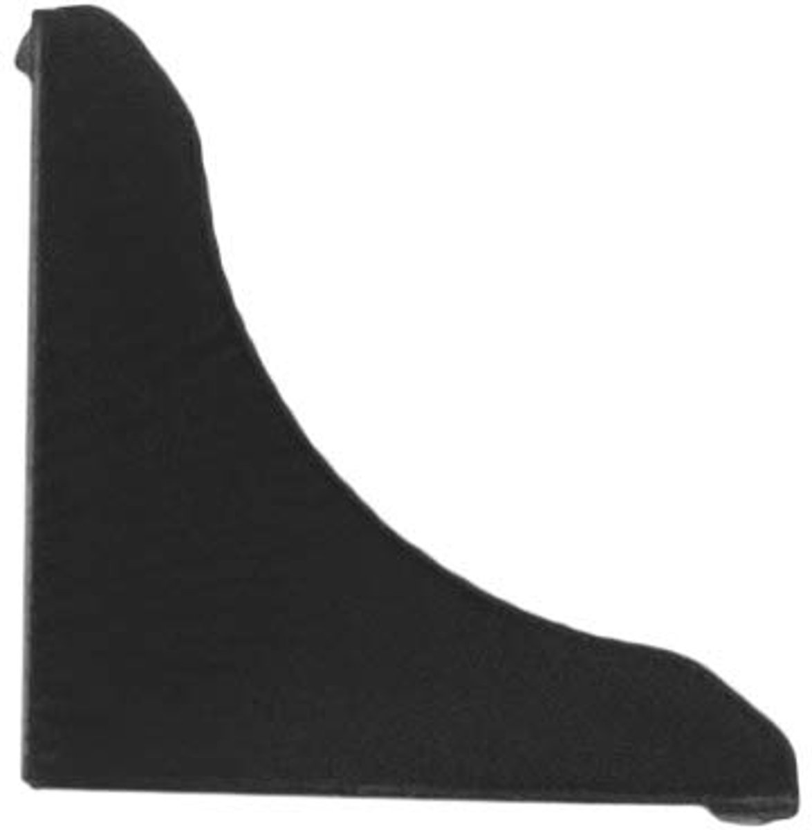 DQ-PP 1x HOEKLIJST EINDSTUK - Mat Zwart - 13 x 13 mm - PVC - Keukenlijst, Werkblad Afwerkingslijst, Keukenafwerkingslijst, Wandafwerkingslijst, Tafelbladlijsten