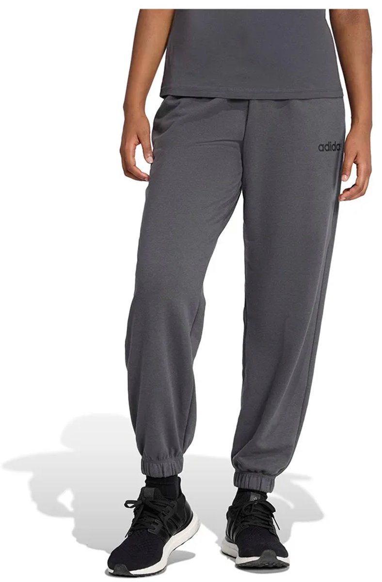 Adidas Essentials Linear French Terry Cuffed Joggers Regular Vrouw Zwart