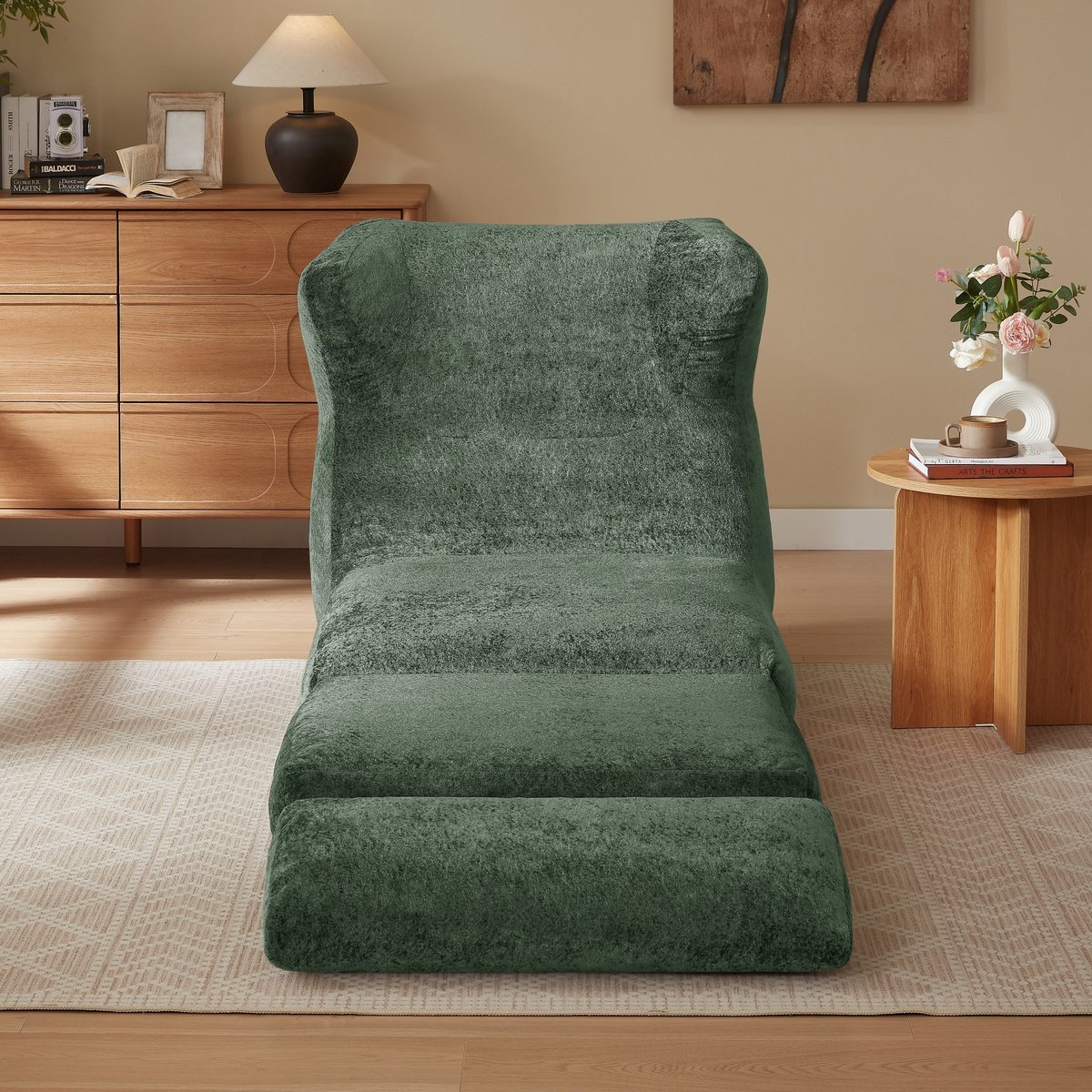 Design Fauteuil Converteerbaar Naar Ligstoel Met Unieke Vorm - Voor Woonkamer En Slaapkamer
