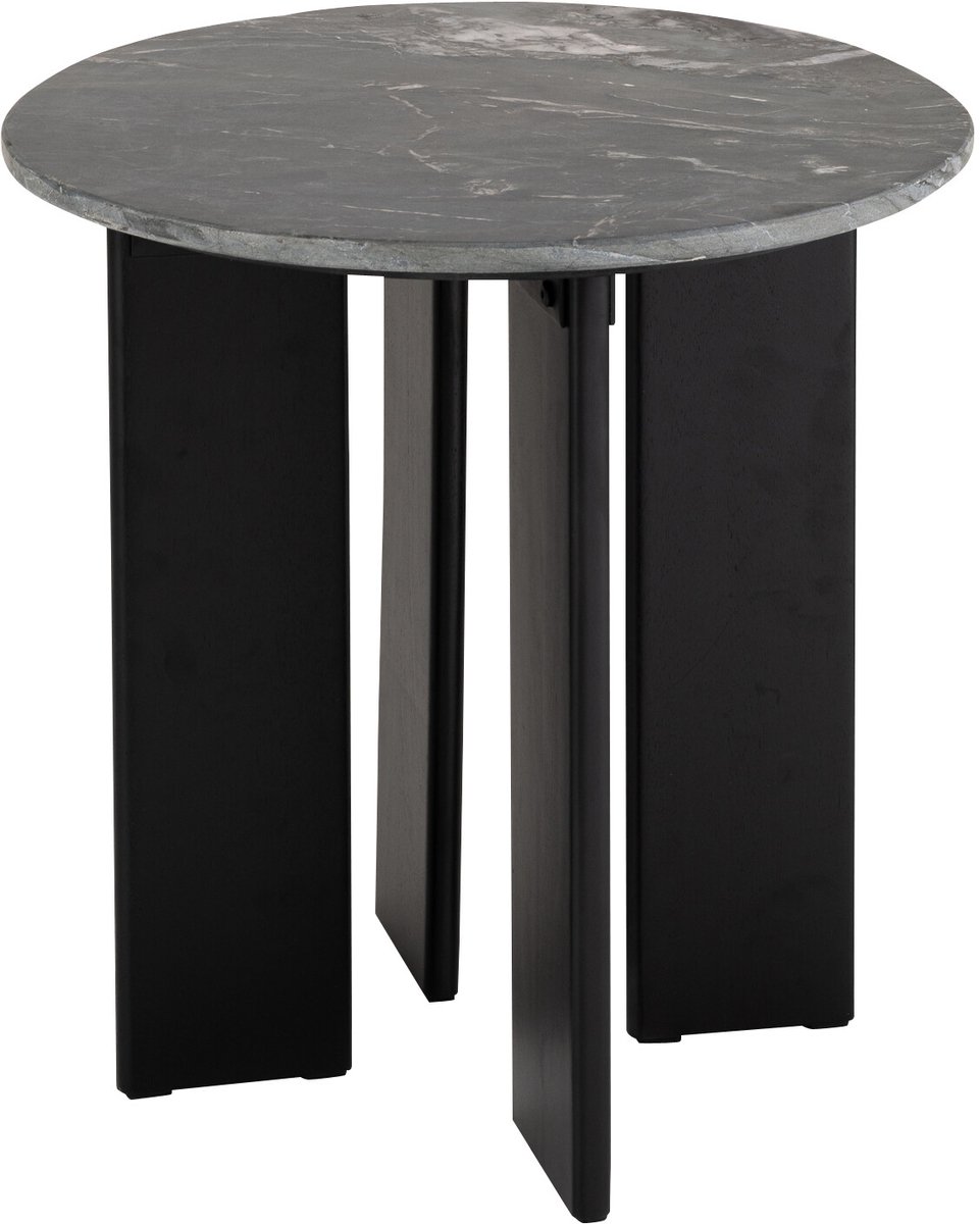 J-Line bijzettafel Mathilde Marmer - steen - zwart