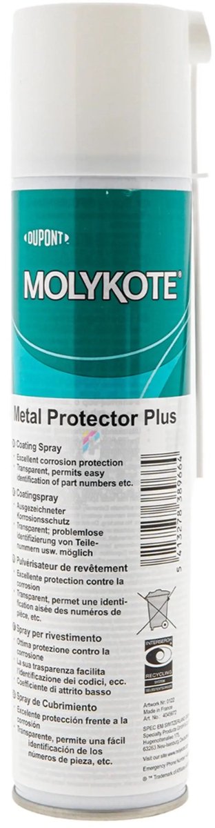 MOLYKOTE Metal Protector Plus spuitbus 400ml - Anti Roest Coating