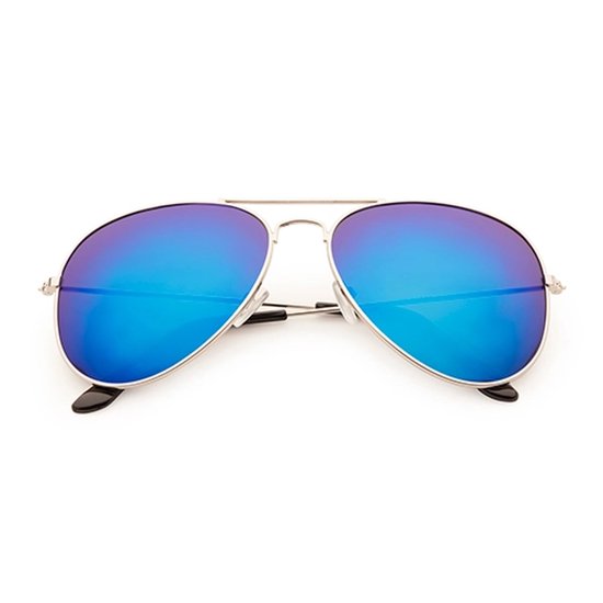 Freaky Glasses® - Piloten Bril - Festival Bril - Rave Zonnebril - Dames - Heren - Blauw Paarse Spiegellenzen van Freaky Glasses — afbeelding 2