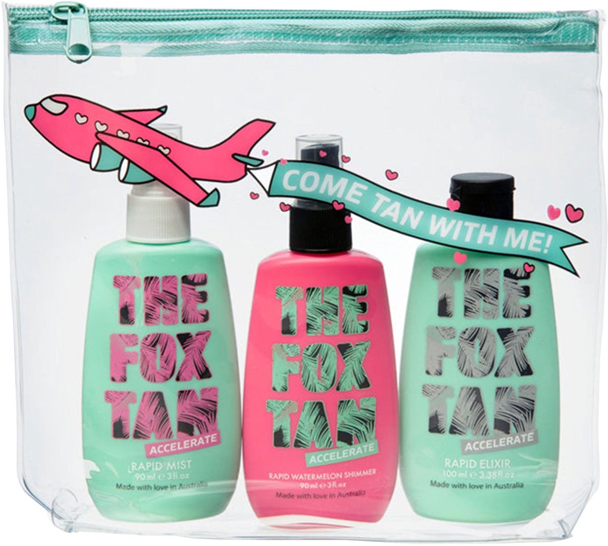 The Fox Tan Jet Setter Set – Travel Kit Zelfbruiner – Snelle Bruining