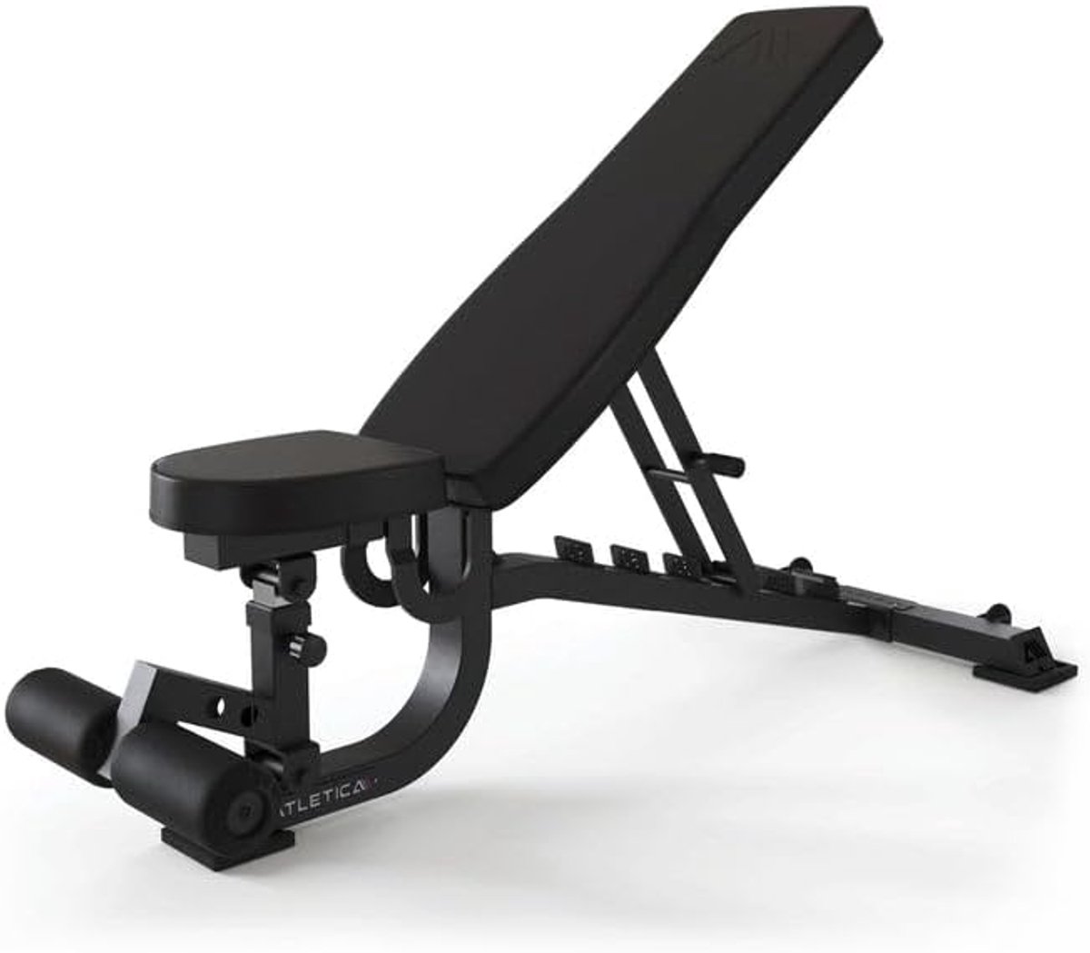 Fitness Bank - Halterbank Trainingsbank - Kracht Training - Verstelbare Schuine Rugleuning - 150 cm Lengte - Zwart