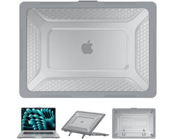 Turtle Shift Laptopcover Shield geschikt voor MacBook Air 15.3 inch 2023 / 2024 M3 / 2025 M4 / 2026 M5 - Grijs