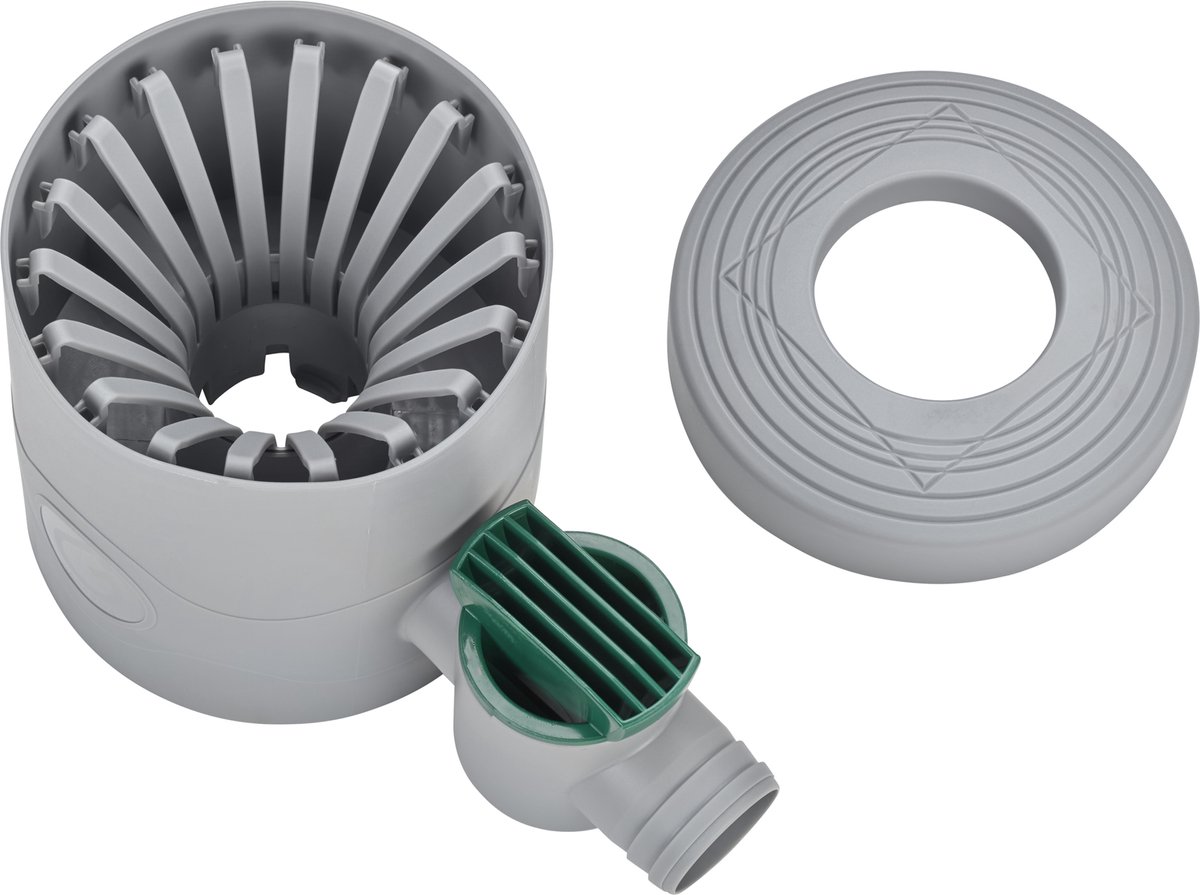 Garantia Collecteur d’eau DN 68-100 avec robinet gris incl. insert filtrant