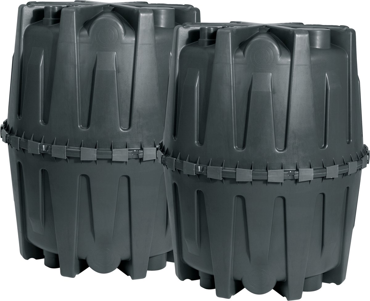 GARANTIA HERKULES verzamelput 3200 L zwart, incl. steunbuis en DIBt-goedkeuring