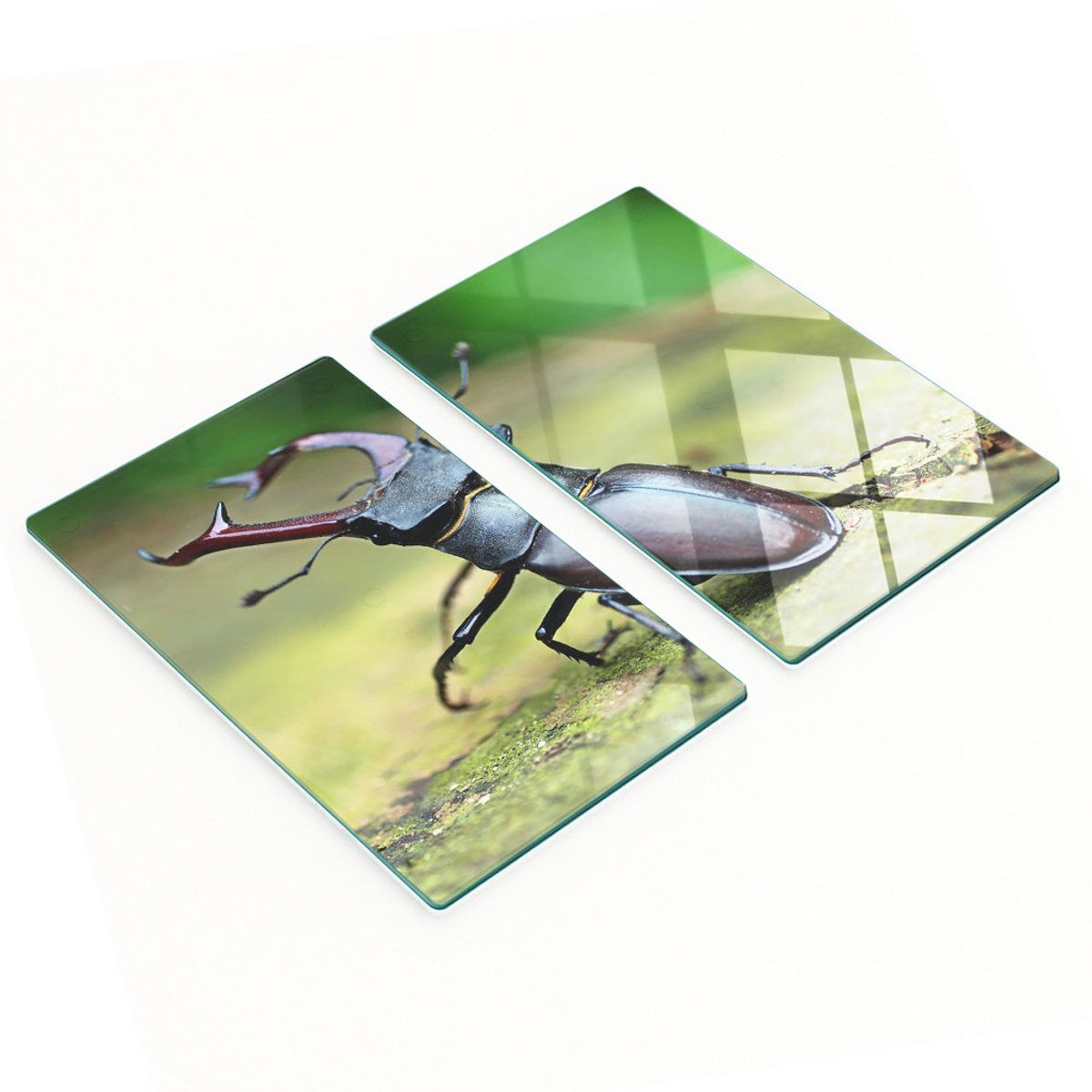 Multifunctionele decoratieve glazen snijplanken voor de keuken, kevermotief, 2x30x52 cm