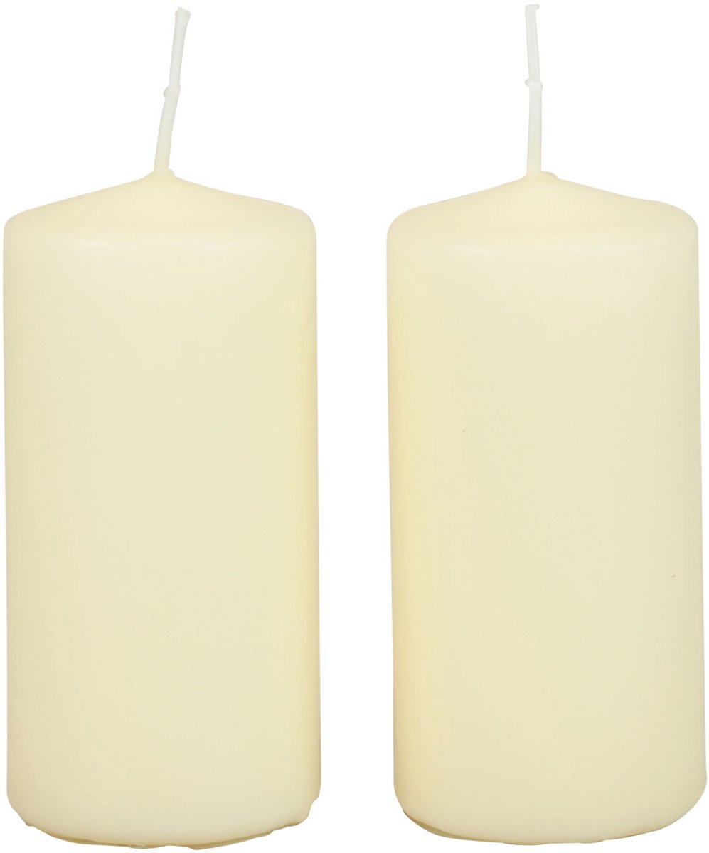 Stompkaarsen H100 Ø50cm Crème kaarsen 12 stuks