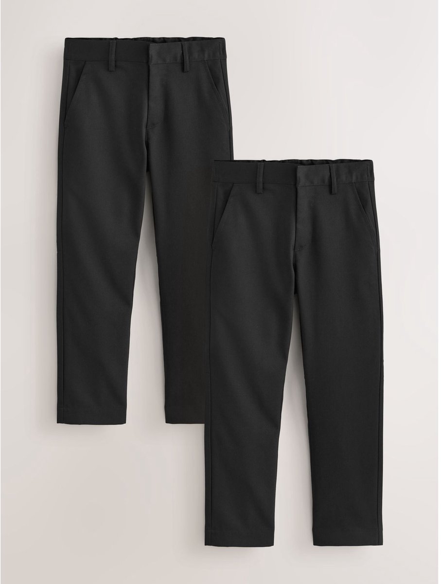Next Schoolbroek met normale pasvorm, set van 2