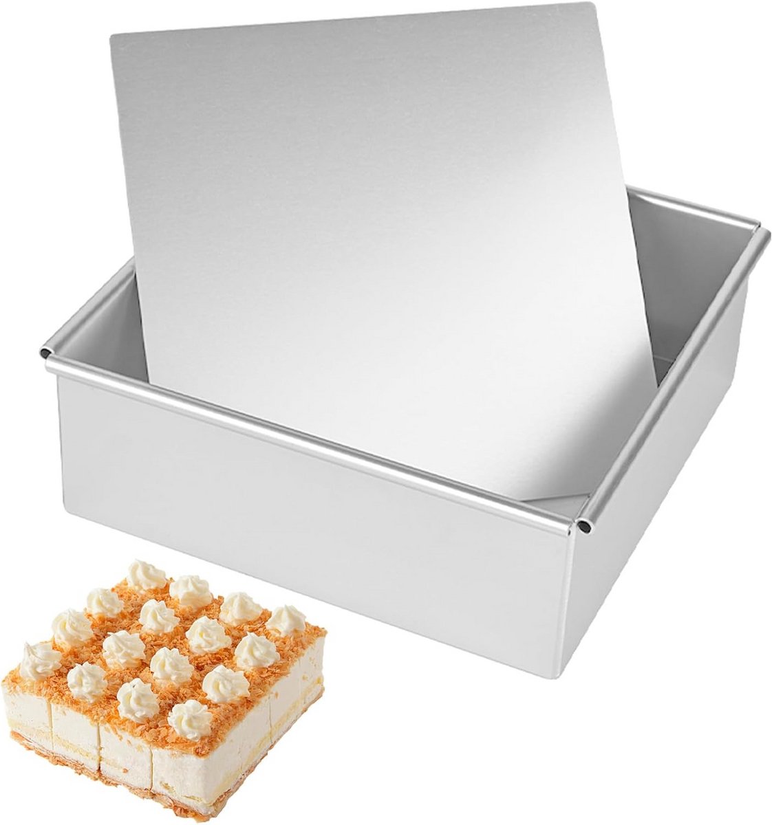 Rechthoekige Bakvorm - Springvorm Brood - Laden Bakken - Uitneembare Bodem - 218 cm