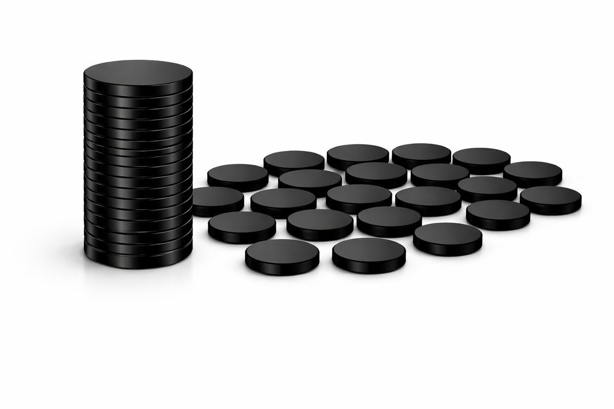 Brute Force Neodymium Magneten 12x2 mm Zwart – Extra Sterk N52 – Kleine Schijf Magneten – Whiteboard Koelkast Magneet – 40 Stuks
